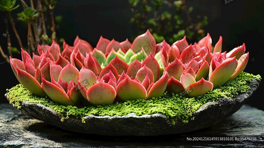 蓮花石盤