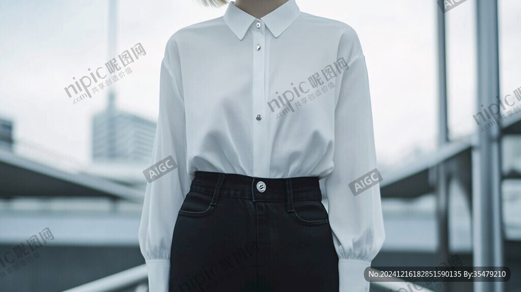 女士白襯衫