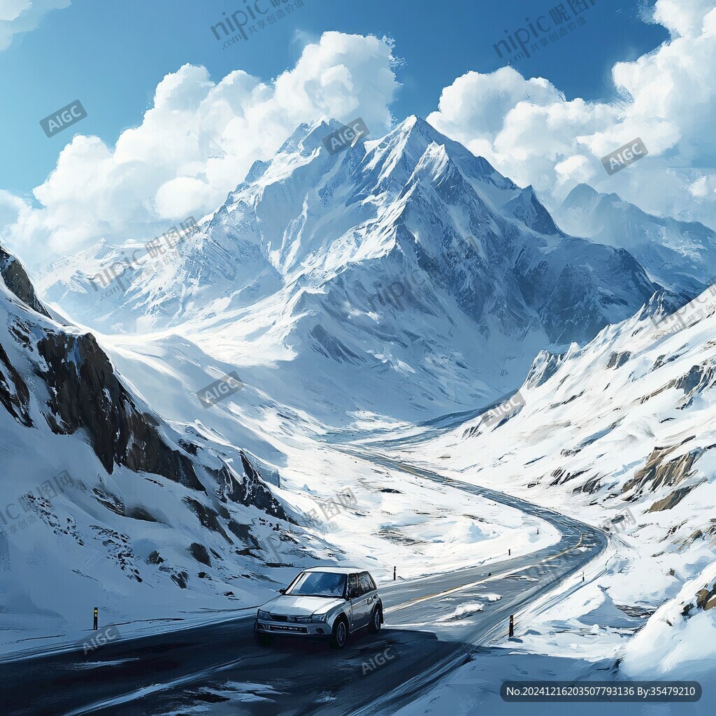 汽車包裝插畫