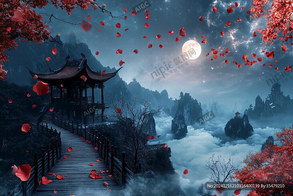 夢(mèng)幻中秋節(jié)場(chǎng)景