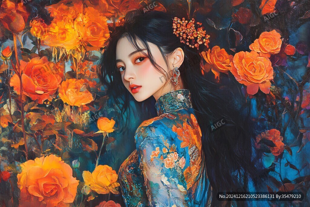 插畫人像