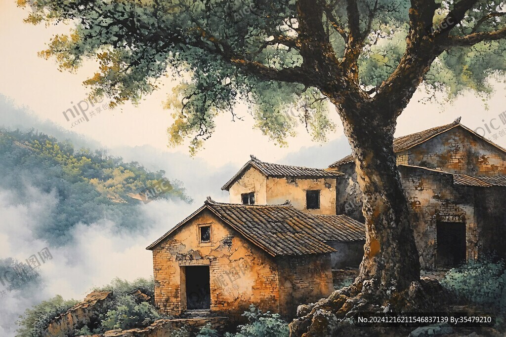 南方鄉(xiāng)村油畫