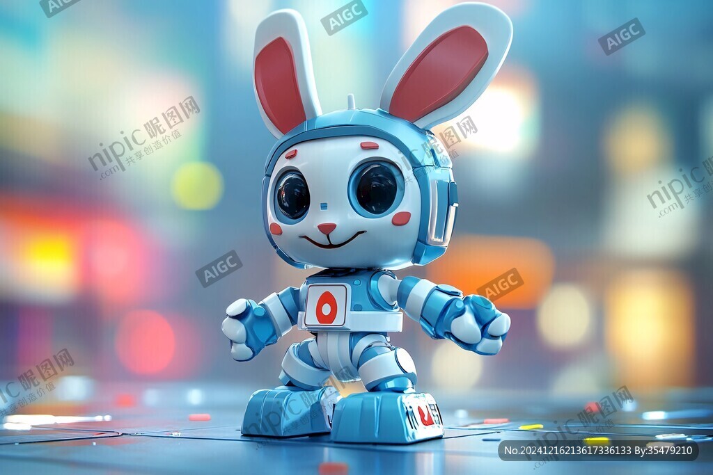 科技兔吉祥物