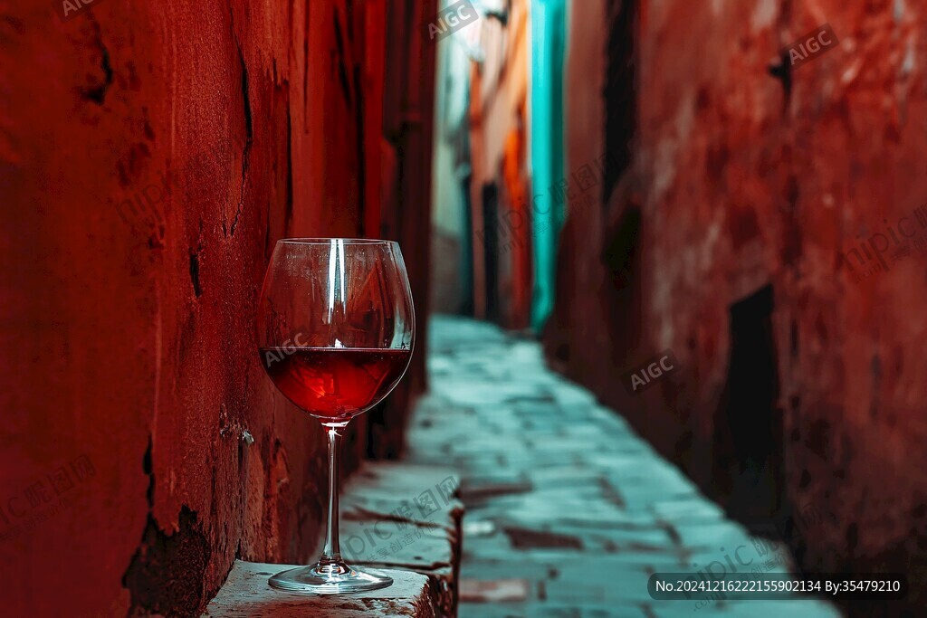 戶(hù)外紅酒背景素材