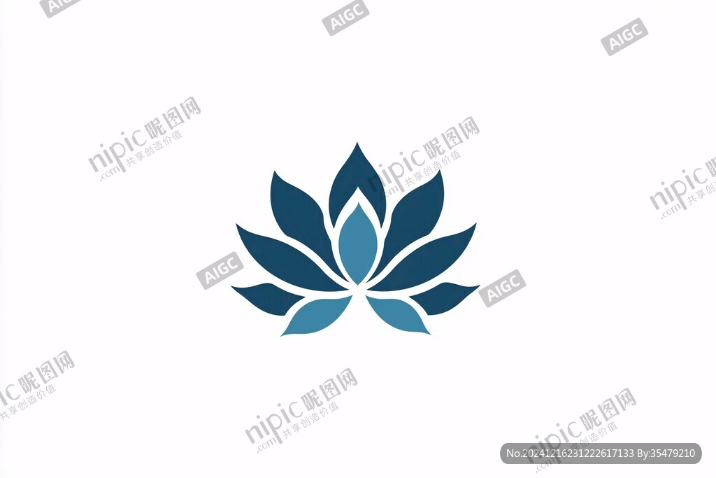 藍(lán)蓮花標(biāo)志設(shè)計
