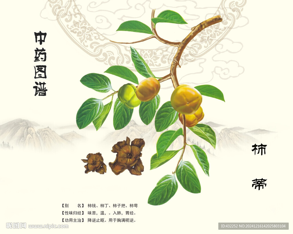 柿蒂中藥柿蒂
