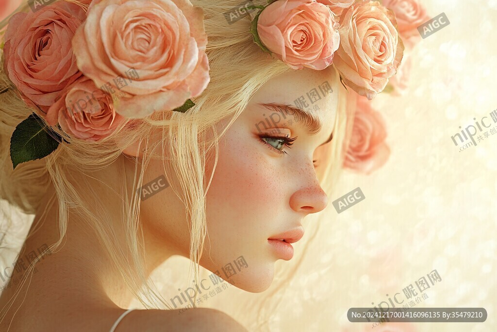 玫瑰花少女