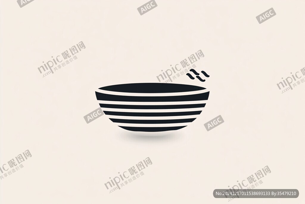 一只碗標志