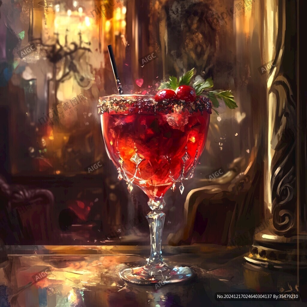 冰飲插畫