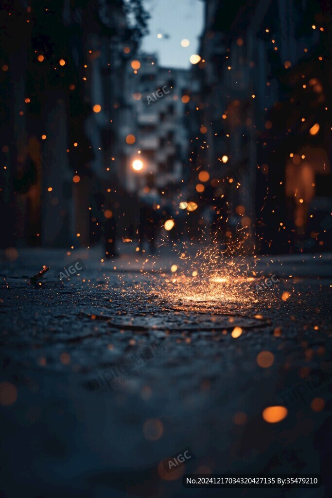都市夜雪花