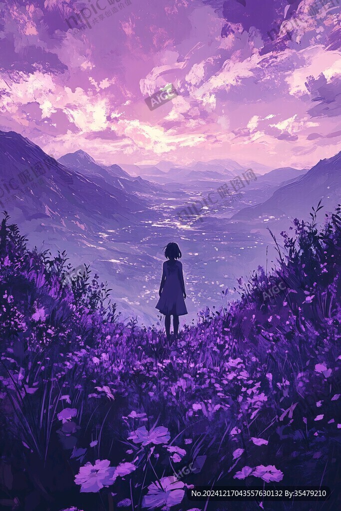 新海誠動漫風(fēng)裝飾畫
