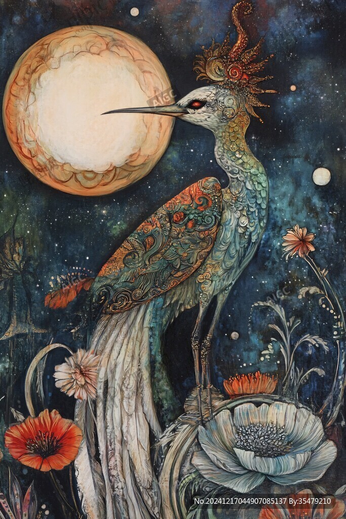 鶴舞九天插畫