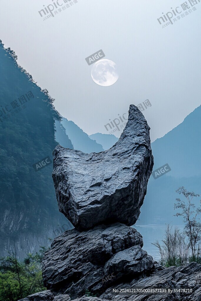 石翁倚月