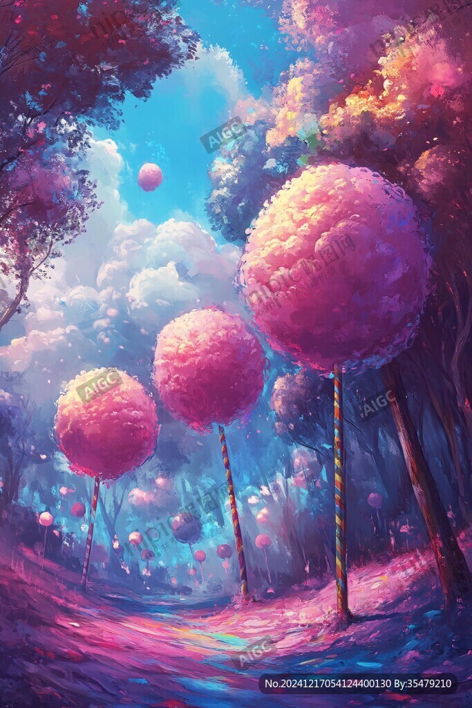 夢幻場景插畫