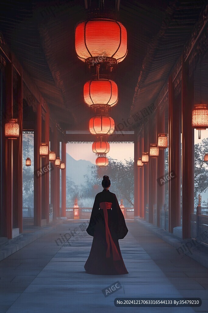 古風(fēng)人像背景