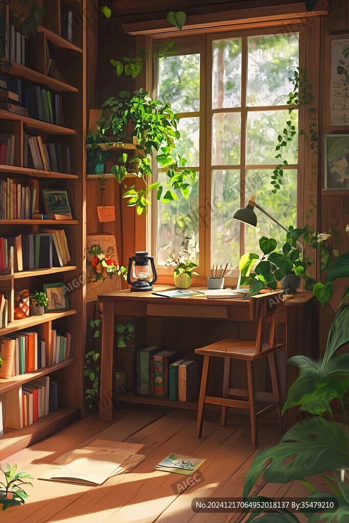 書房插畫