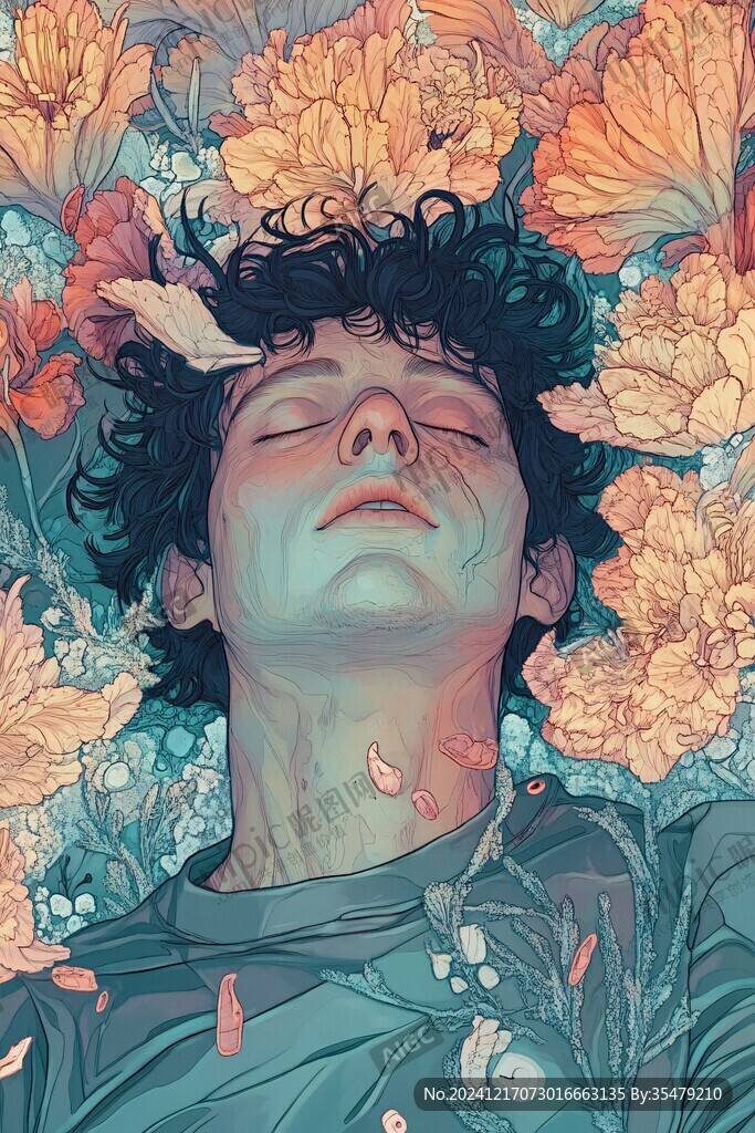 人物情緒插畫