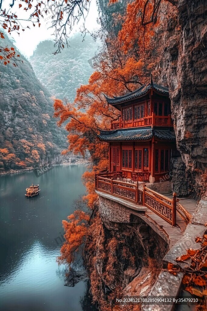 夔門紅葉