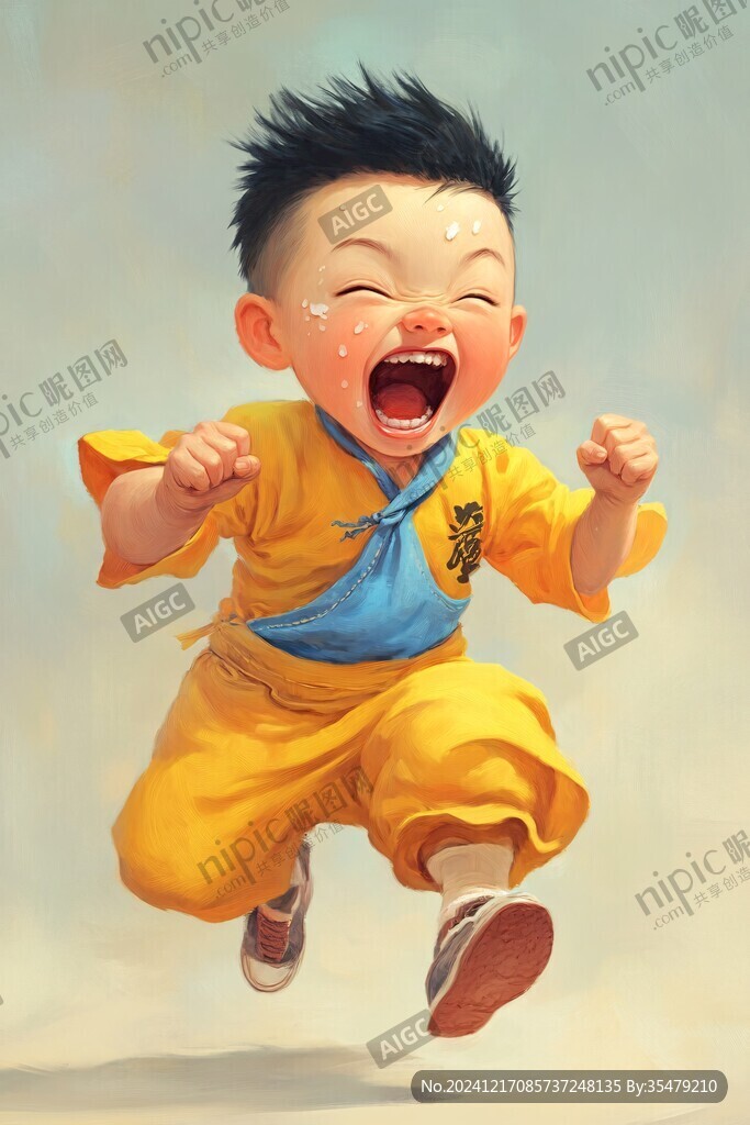活力男孩插畫(huà)