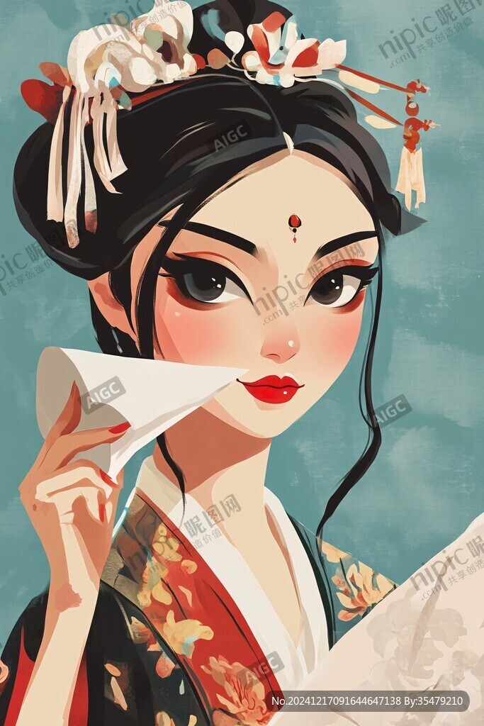 插畫藝妓