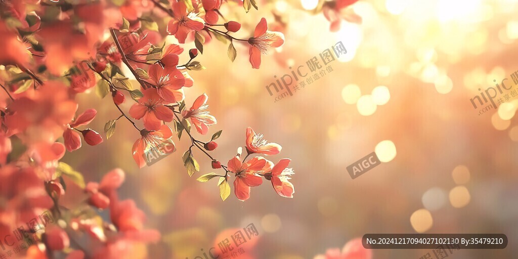 唯美逆光花朵