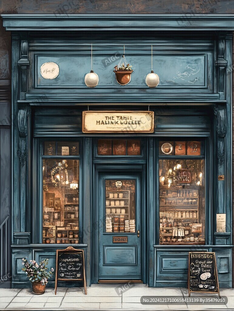 店門口插畫