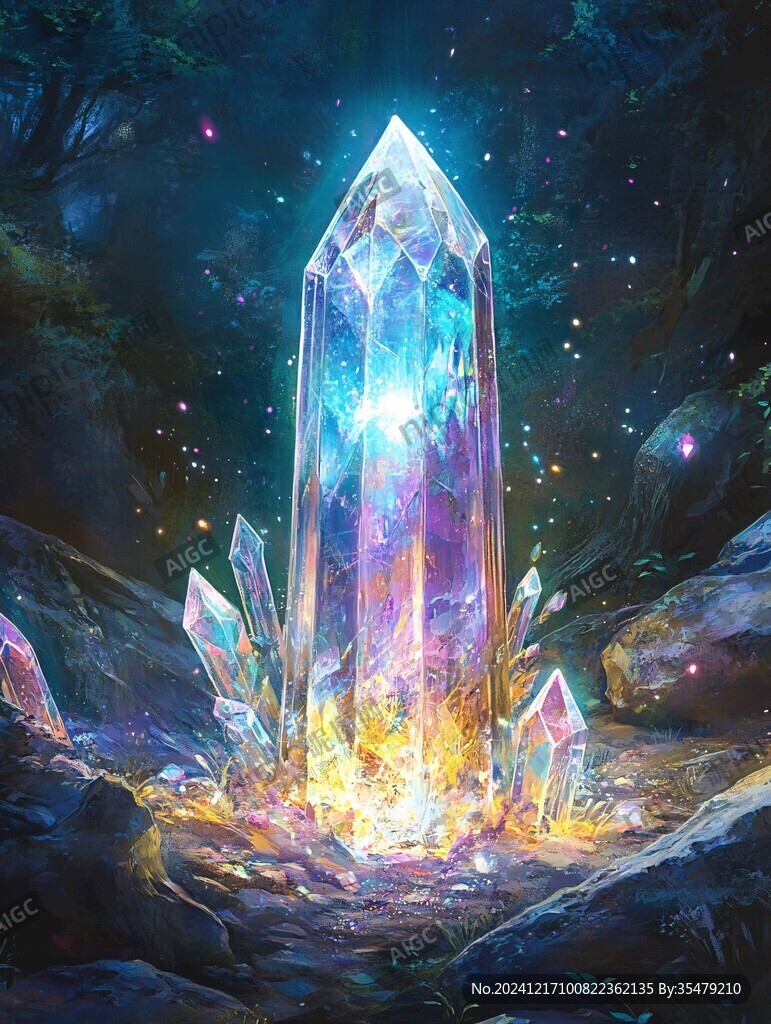 極光夢幻藍紫色水晶洞