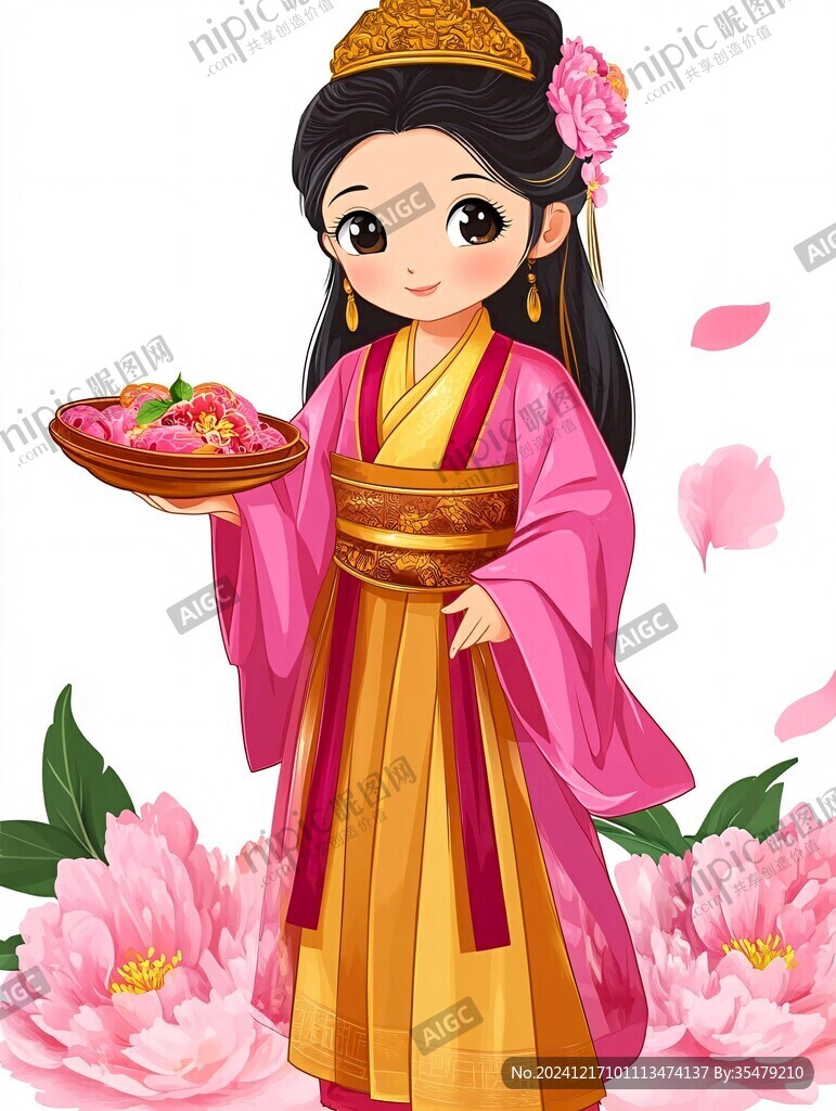 卡通古裝女孩