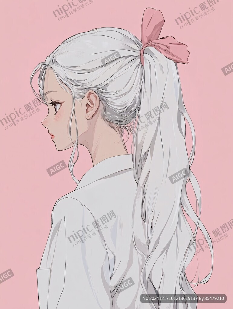 插畫少女頭像