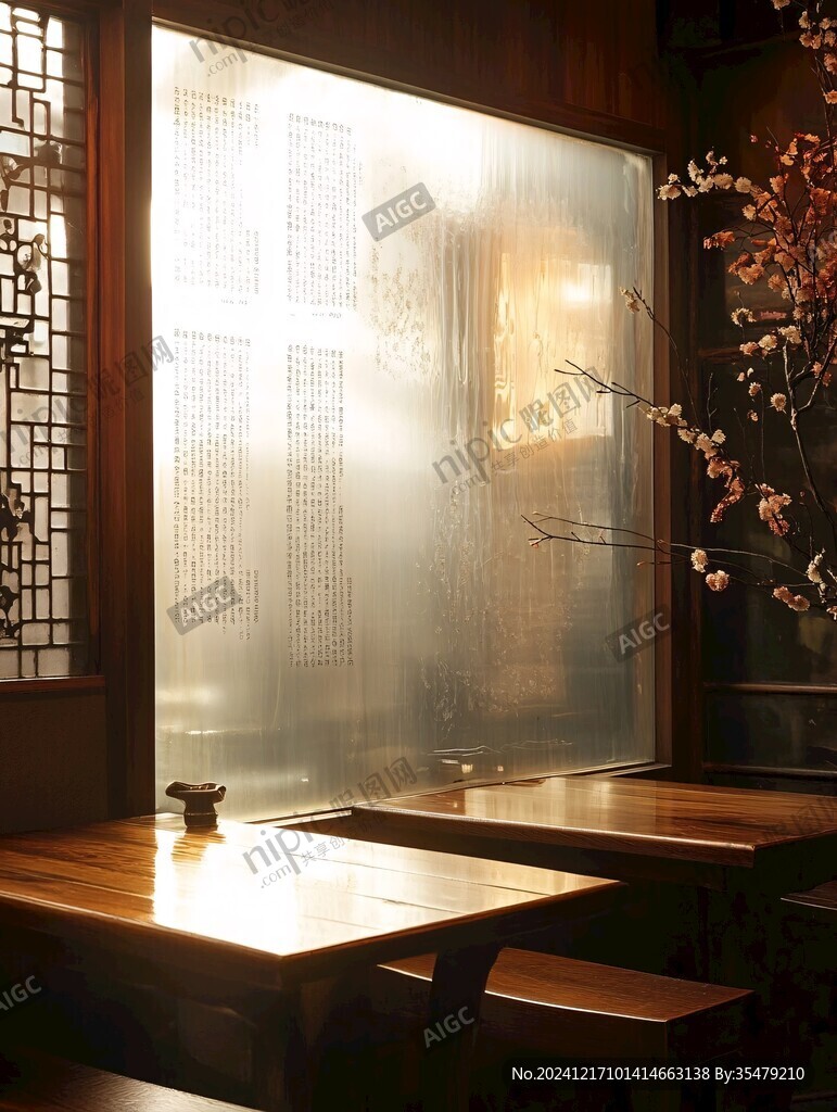 中式餐館窗戶