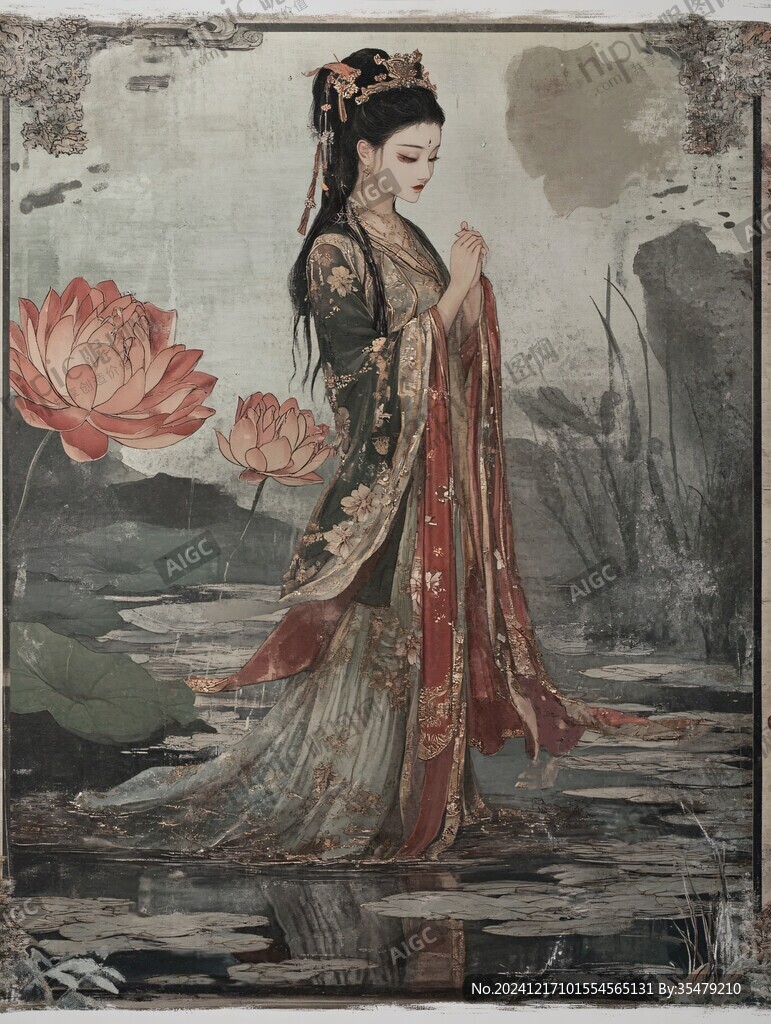 荷花花神西施