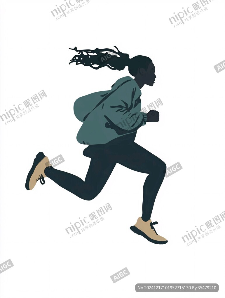 運(yùn)動(dòng)跑步體育人物元素