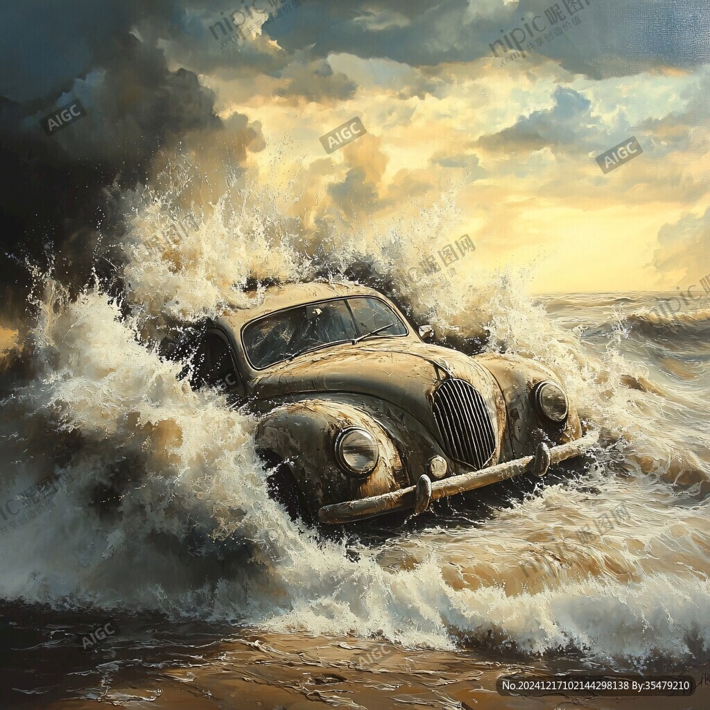 汽車風景畫
