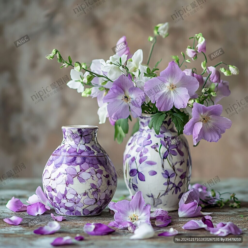 紫色花瓶