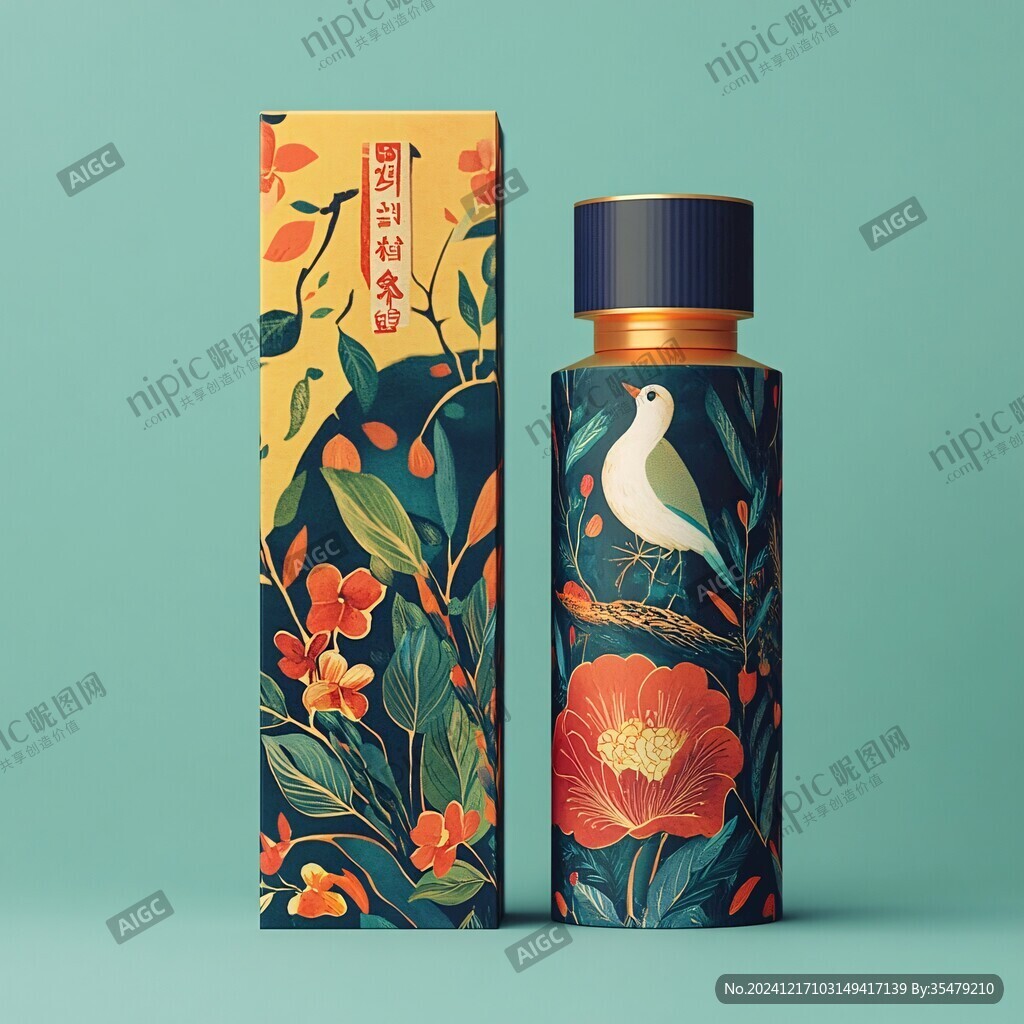 山茶籽插畫包裝