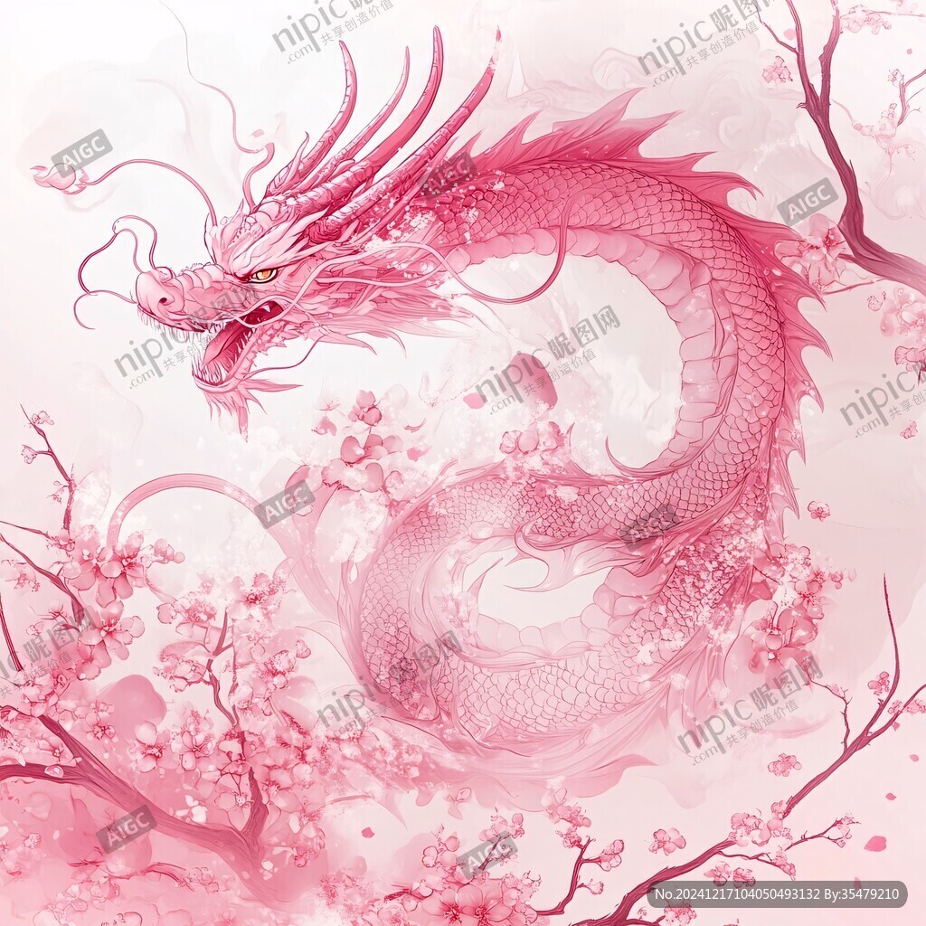 龍年插畫手繪龍