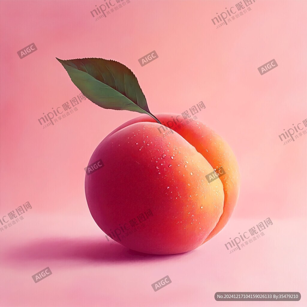 水蜜桃插畫設計