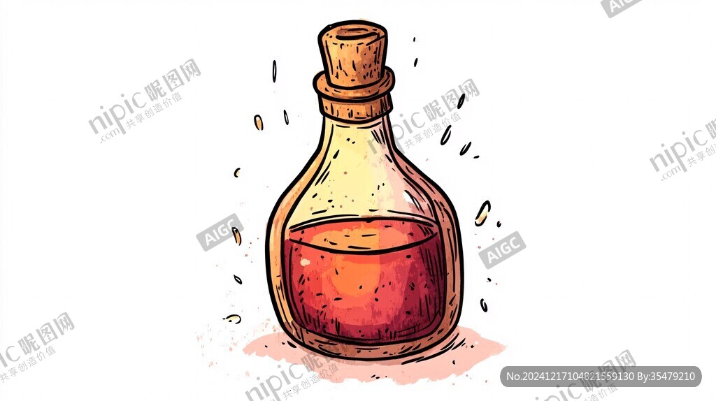 調料瓶插畫