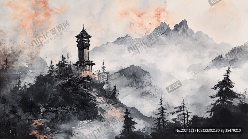 青城山插畫