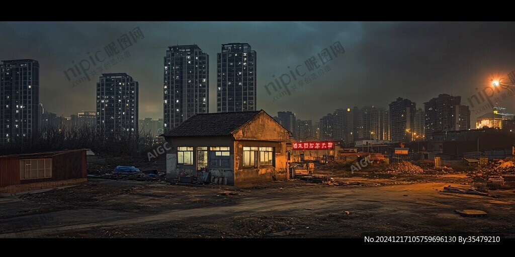 工地夜色