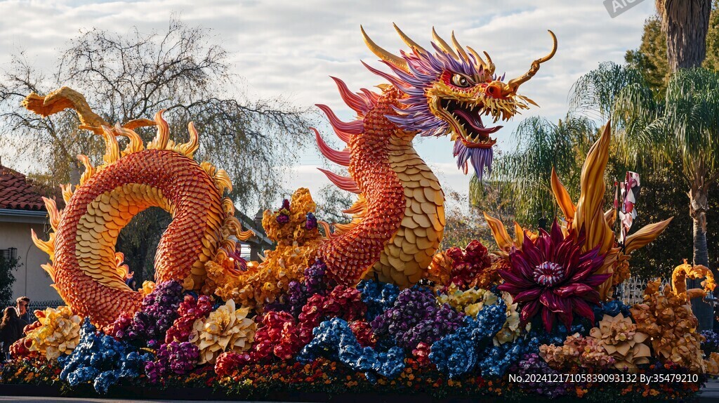 龍年春節巨龍雕塑