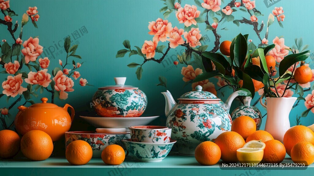 陶瓷餐具場景圖