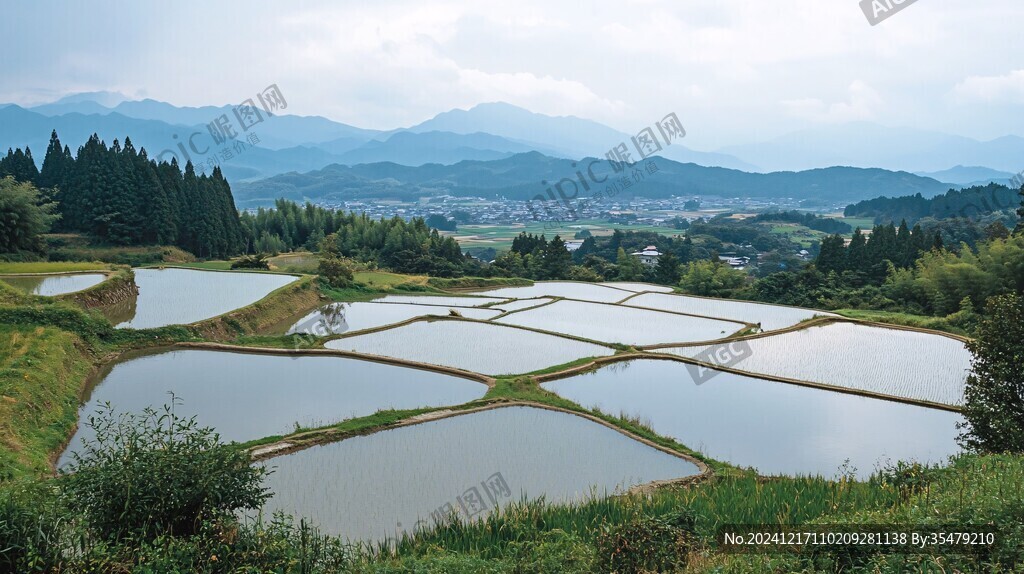 梯田素材