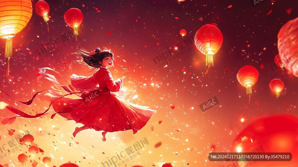提燈籠的少女