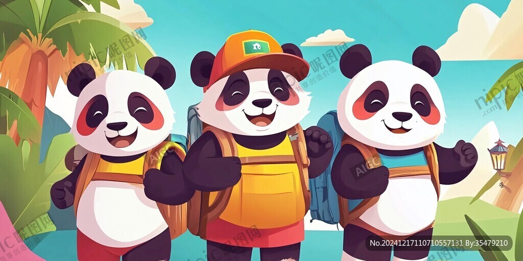 熊貓樂園卡通形象