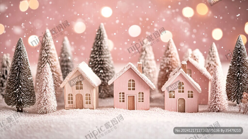 微縮雪場景