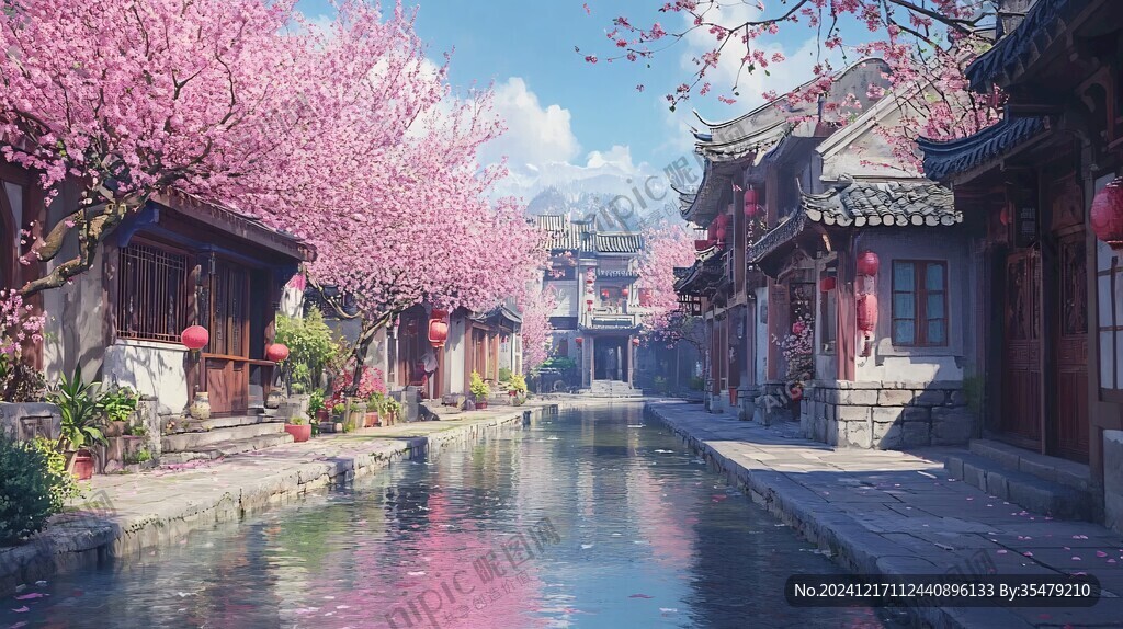古風場景春暖花開