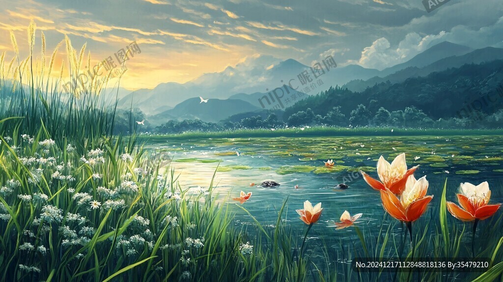 寬屏風景畫