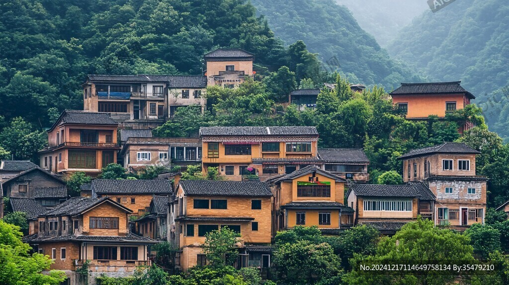 山間樓房