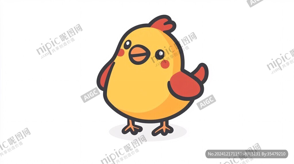 卡通雞形象設計